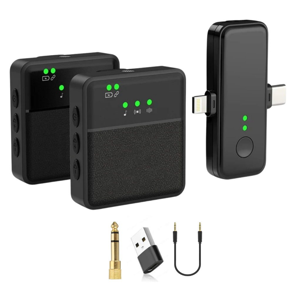 Wireless Bluetooth Lavalier Microphone – Clip-On Lapel Mic