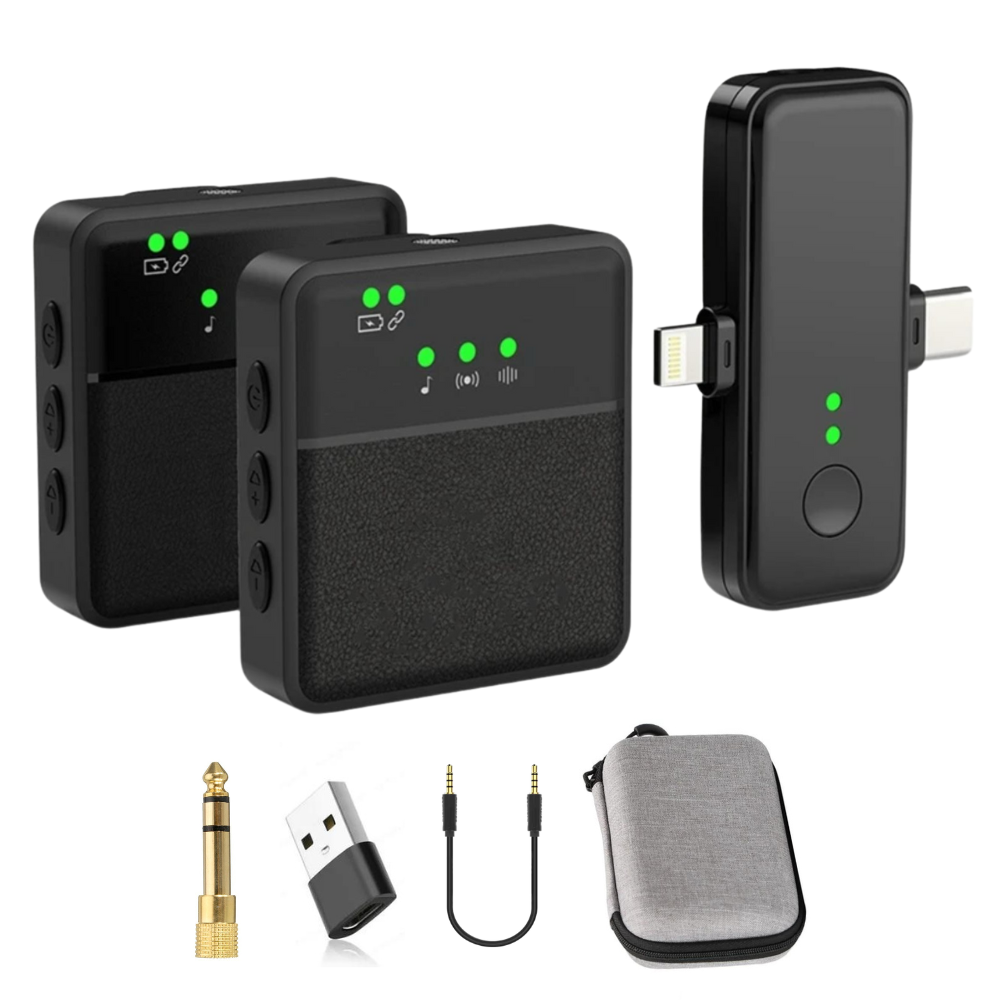 Wireless Bluetooth Lavalier Microphone – Clip-On Lapel Mic
