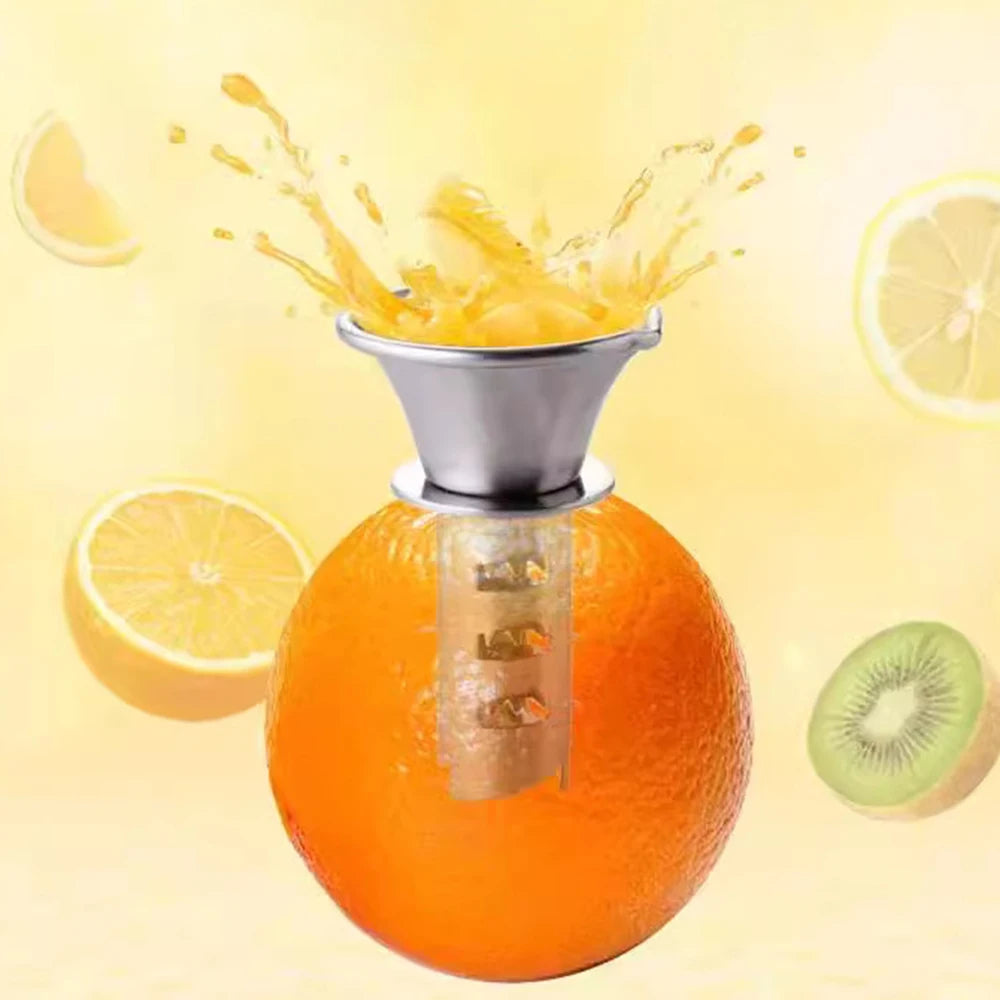Stainless Steel Manual Lemon Juicer – Handheld Citrus Press