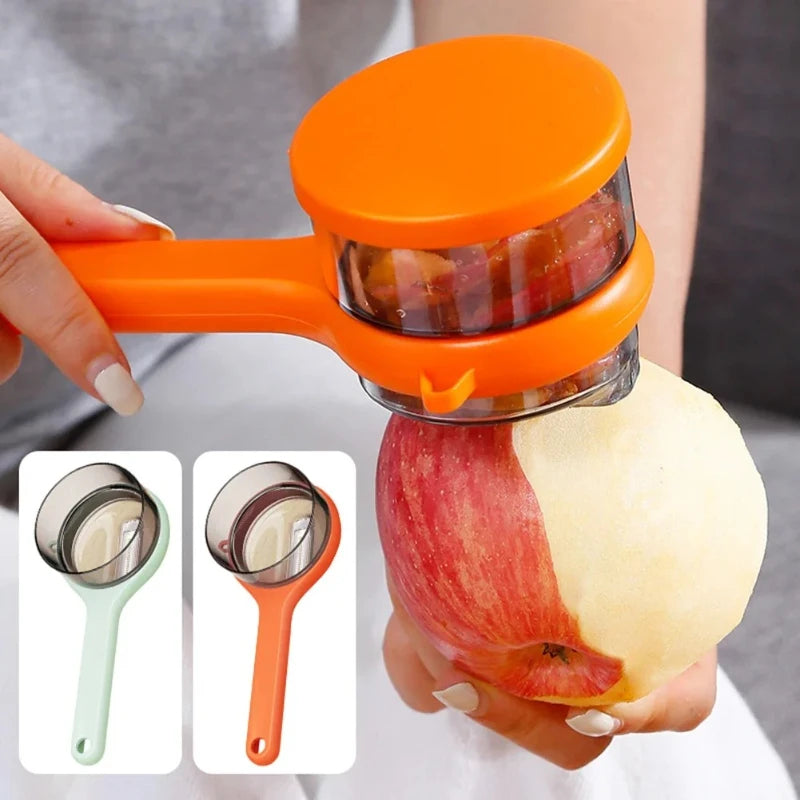 Ergonomic Vegetable Peeler – Non-Slip Grip with Storage
