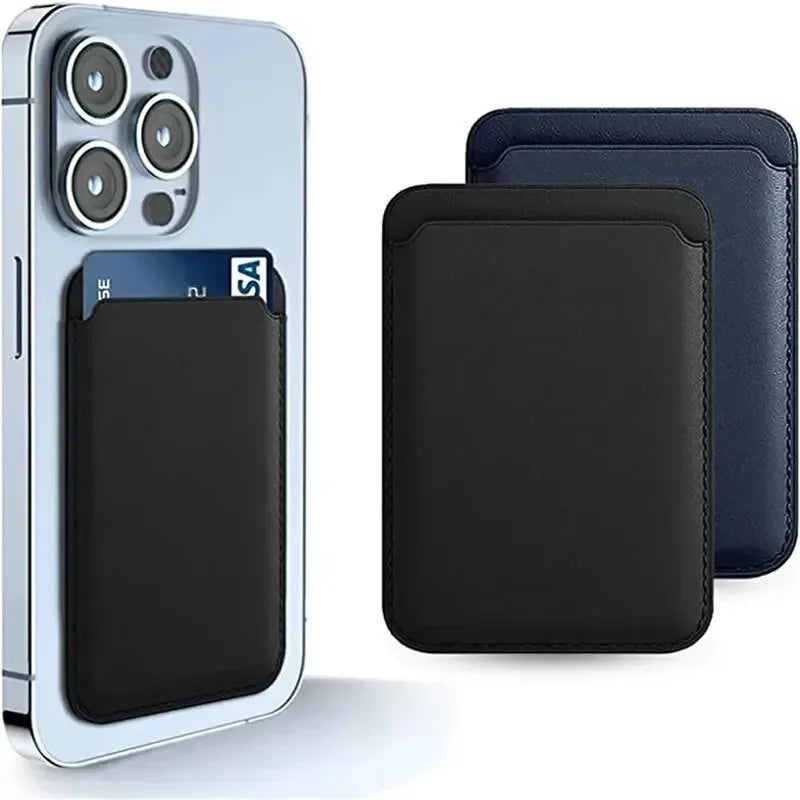 Magnetic Leather Card Holder – MagSafe Wallet for iPhone