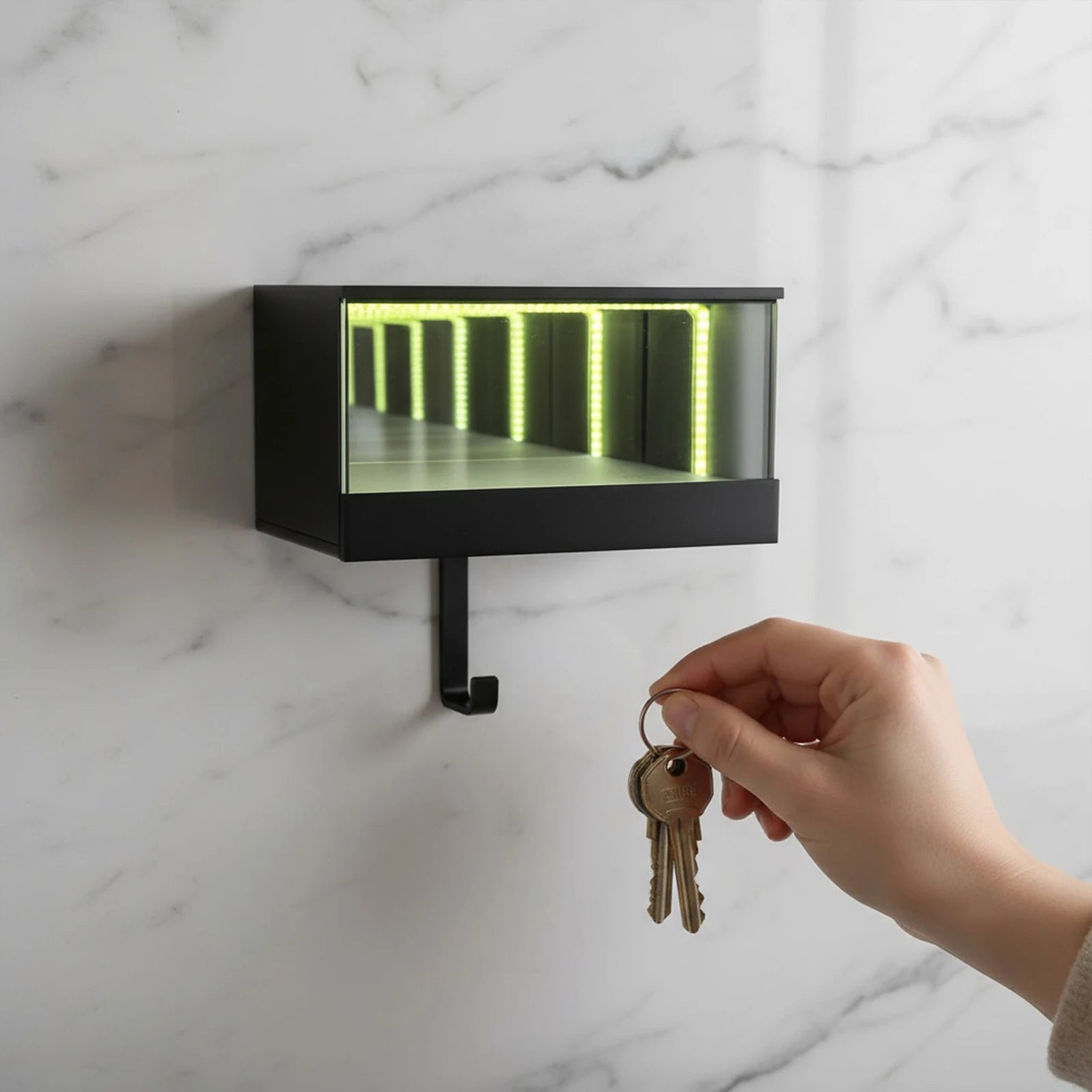 Infinity LED Car Key Holder – 3D-Printed Keychain Light