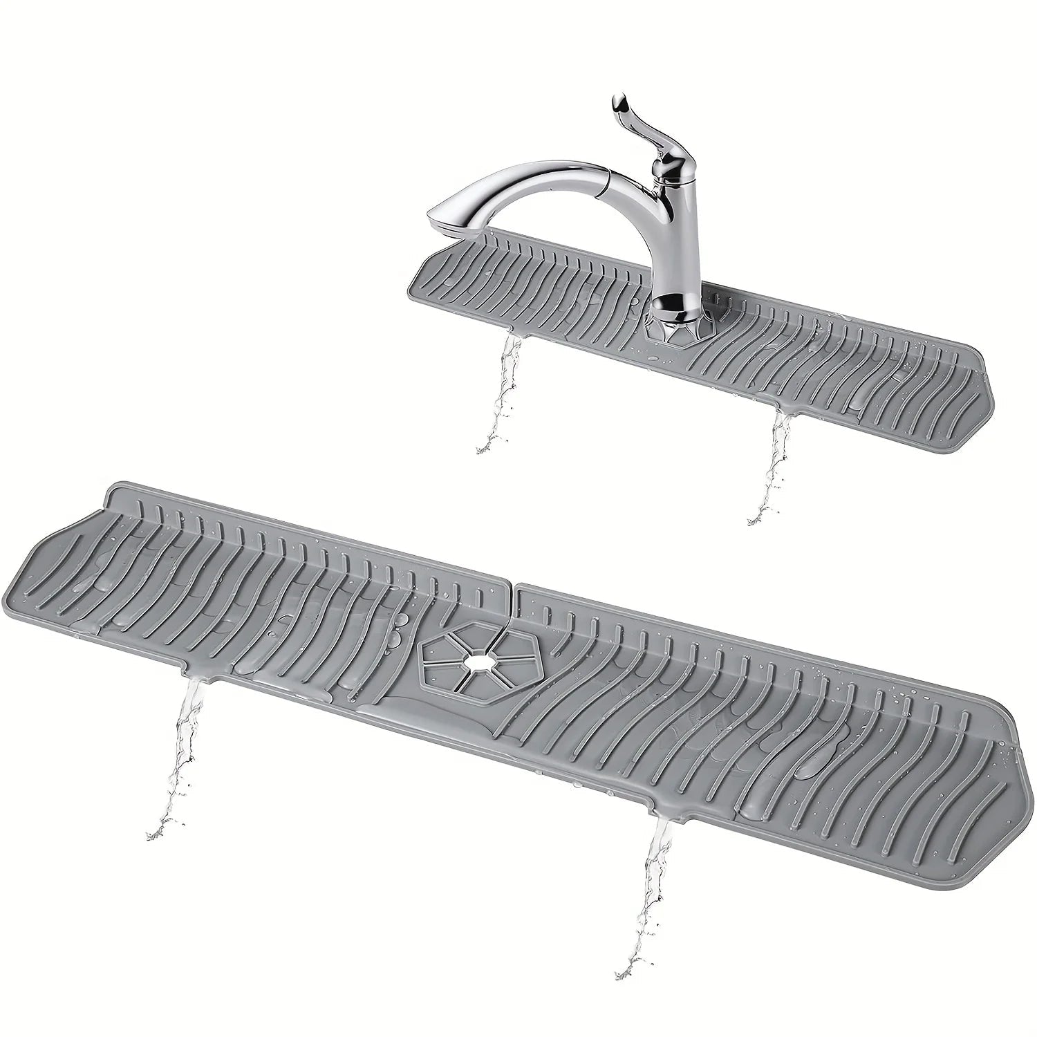 Silicone Sink Splash Guard – Kitchen Counter Water Barrier