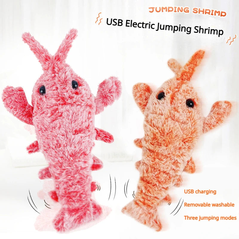 Electric Jumping Shrimp Cat Toy – Interactive Motion Pet Toy