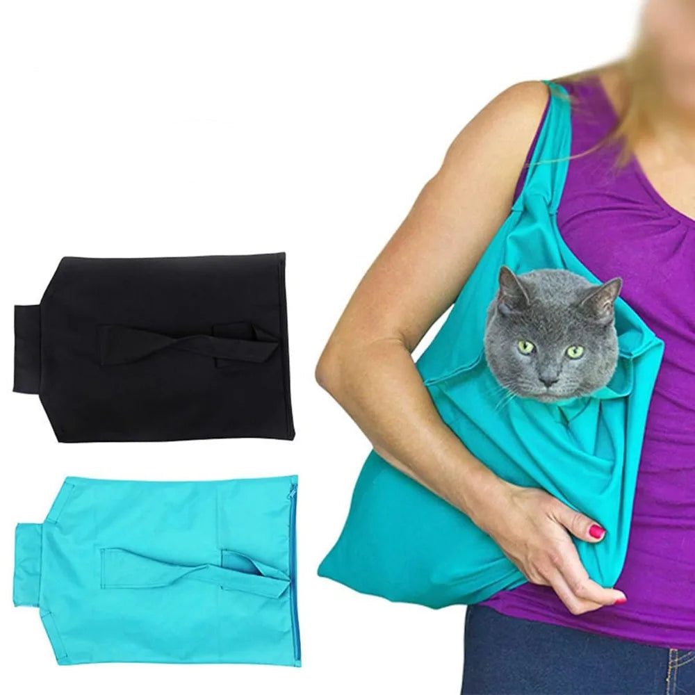 Travel Cat Carrier Pouch – Anti-Scratch Portable Pet Bag