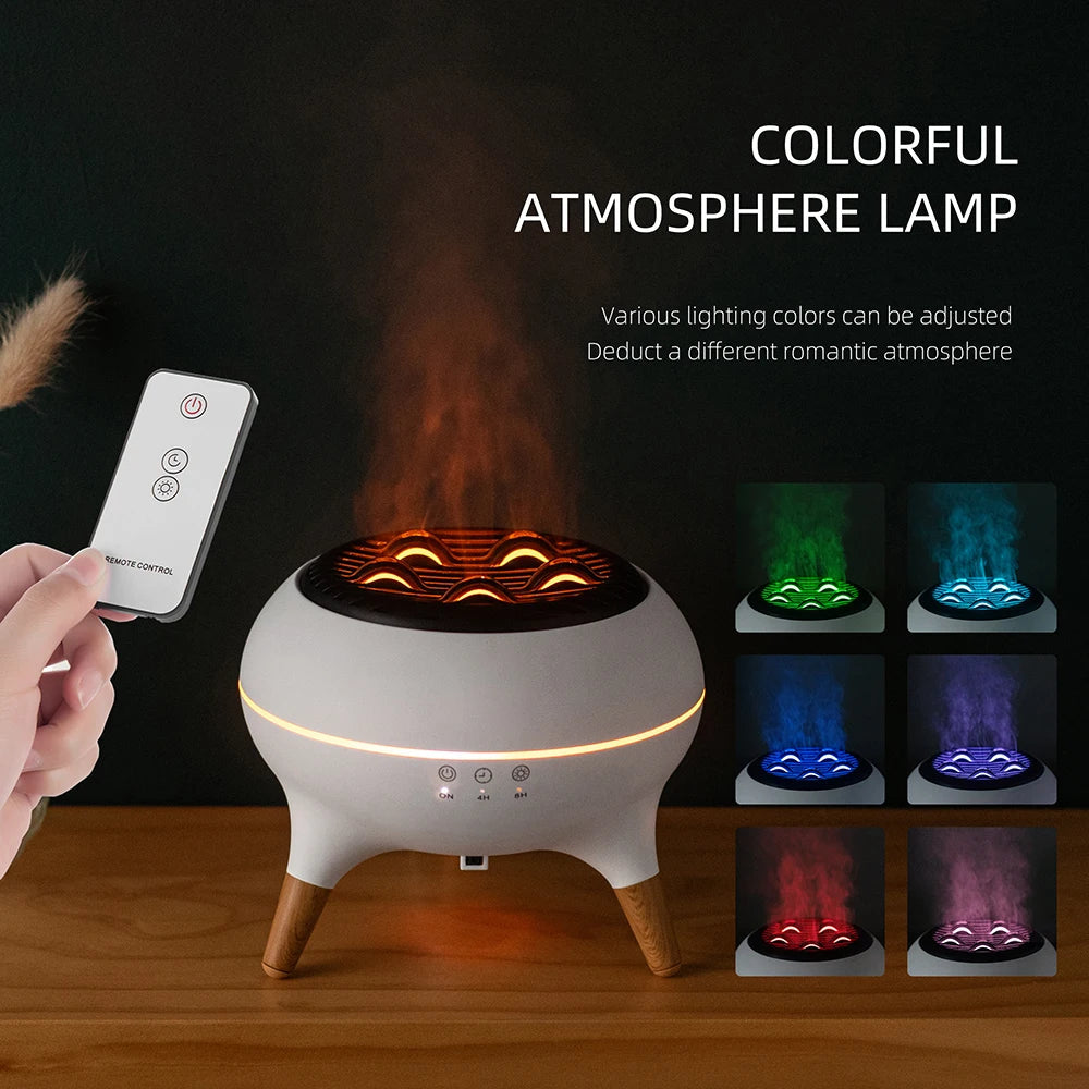 Jellyfish Flame Aroma Diffuser – Dynamic Mist Humidifier