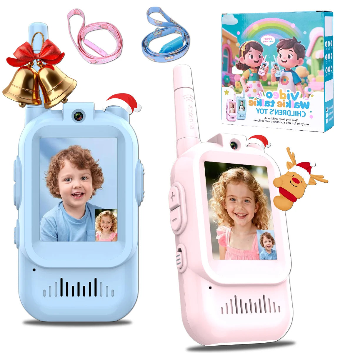 Kids Video Walkie Talkies – 2-Pack Digital Camera Radios