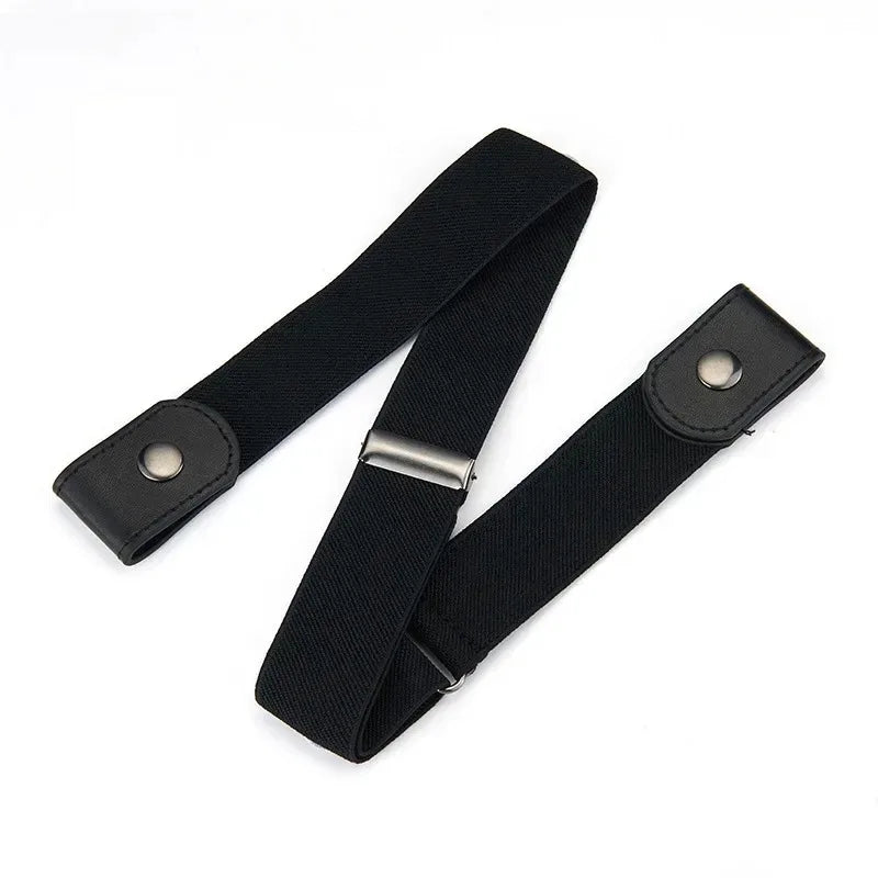 Invisible No-Buckle Belt – Adjustable Elastic Waist Belt