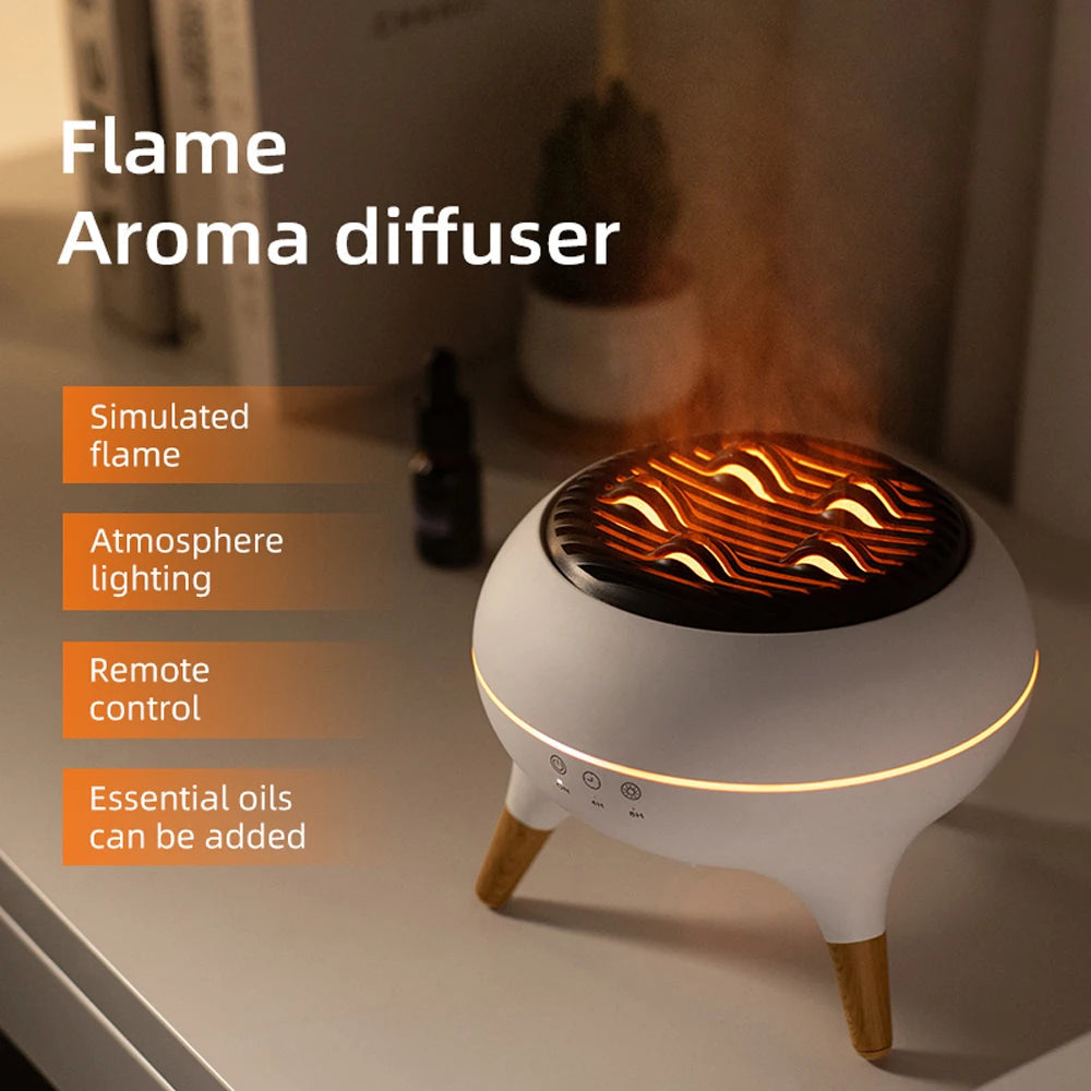 Jellyfish Flame Aroma Diffuser – Dynamic Mist Humidifier