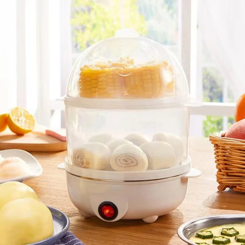 Double-Layer Electric Egg Cooker – Multifunctional Steamer