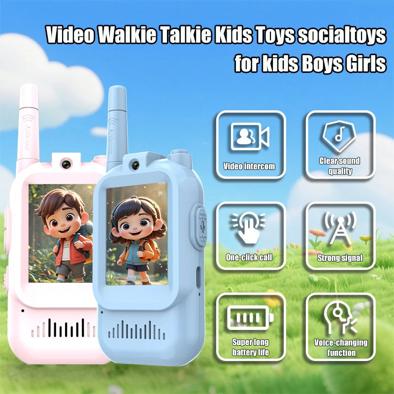 Kids Video Walkie Talkies – 2-Pack Digital Camera Radios