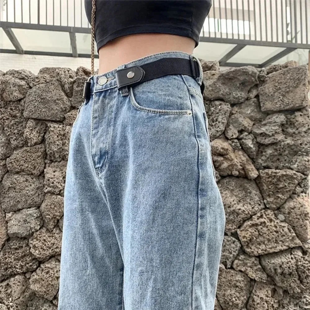 Invisible No-Buckle Belt – Adjustable Elastic Waist Belt