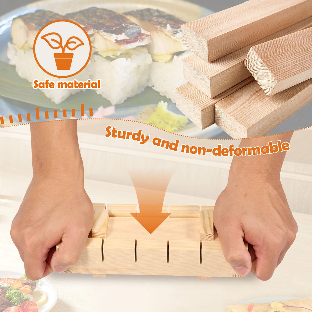 Wooden Sushi Maker – Handcrafted Rice Press Mold