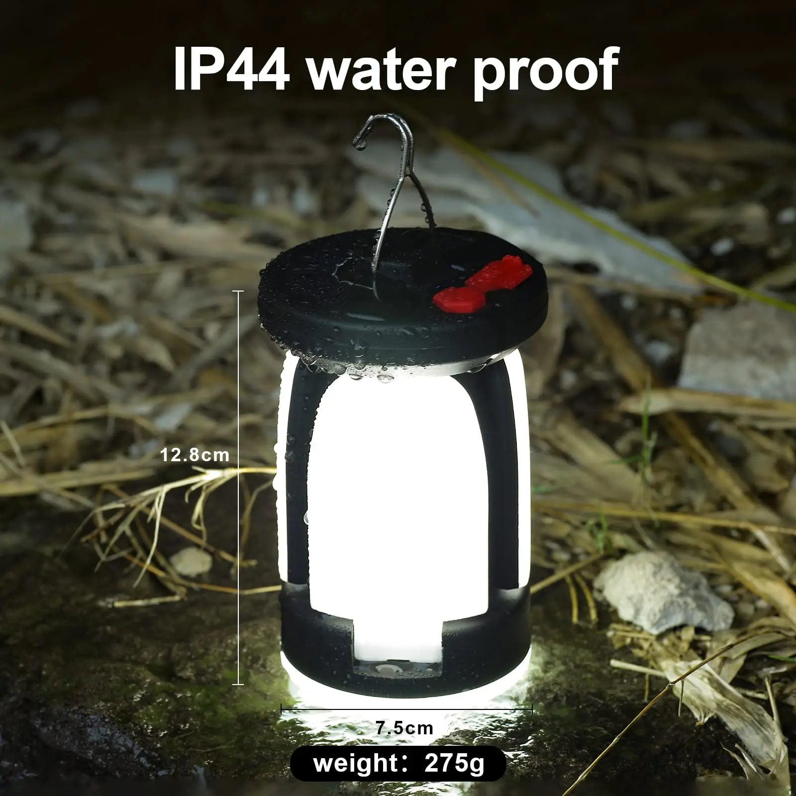 Solar Folding Camping Lantern – USB Rechargeable Leaf Light
