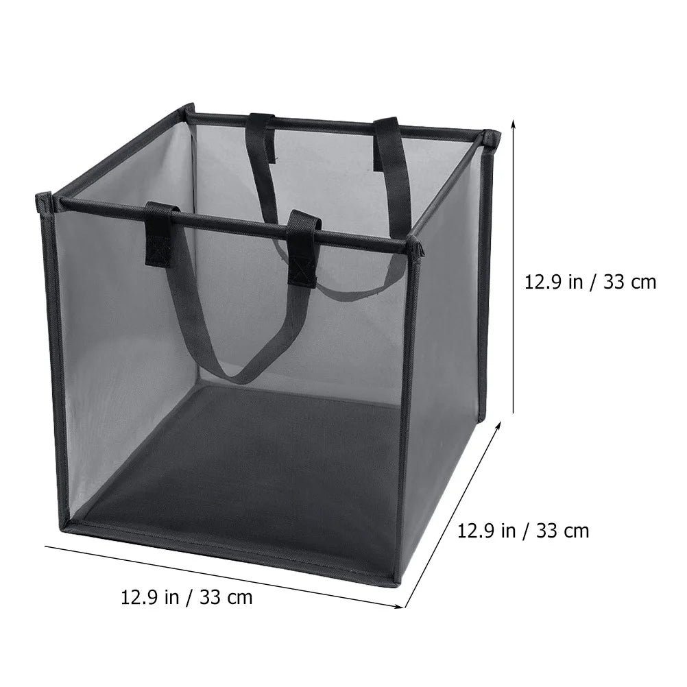 Foldable Mesh Laundry Hamper – Collapsible Basket with Handles