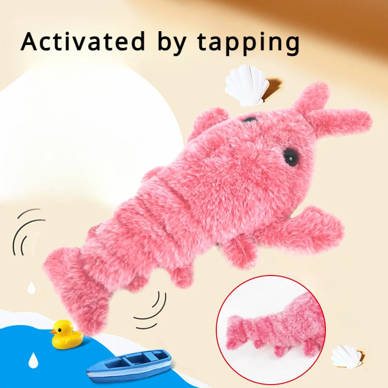 Electric Jumping Shrimp Cat Toy – Interactive Motion Pet Toy