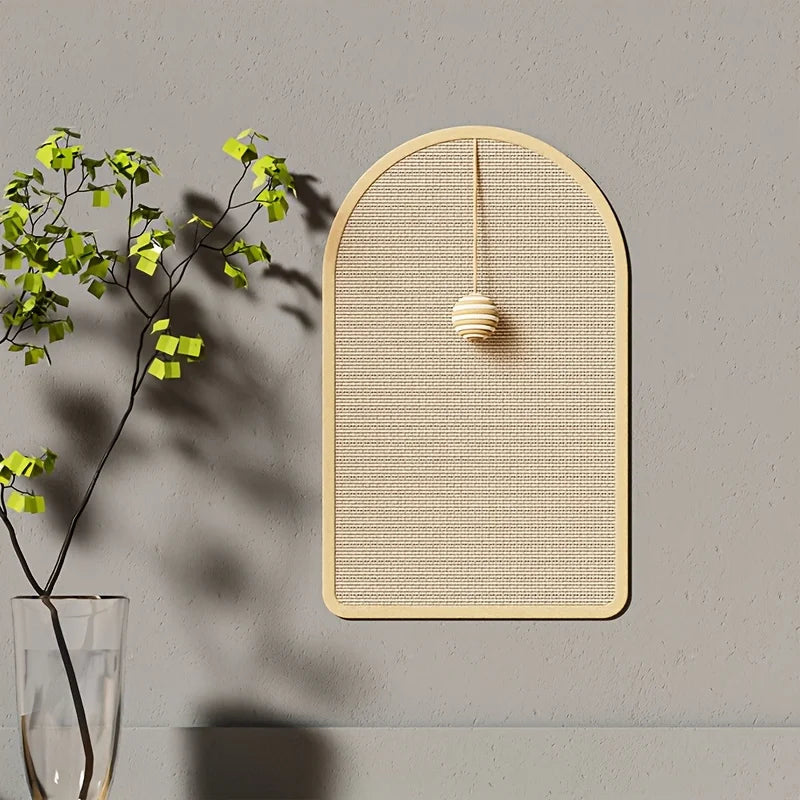 Wall-Mounted Sisal Cat Scratch Pad – 3-in-1 Scratcher