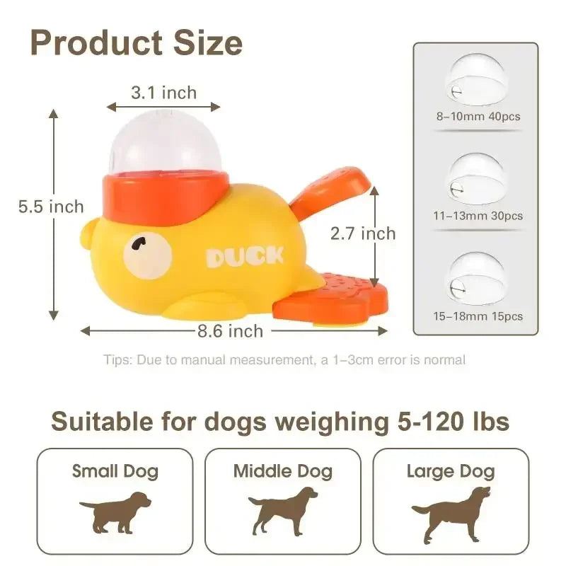 Interactive Duck Puzzle Feeder – Enrichment Toy for Dogs