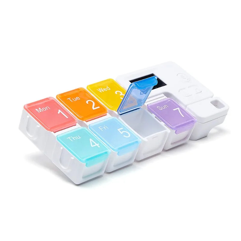 Smart Electronic Weekly Pill Organizer – Reminder Case