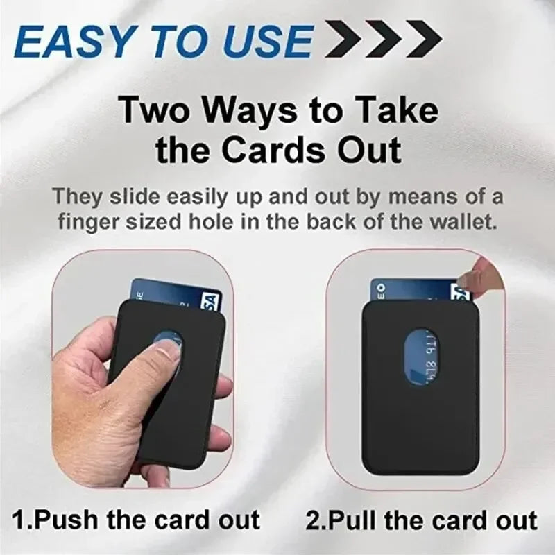 Magnetic Leather Card Holder – MagSafe Wallet for iPhone
