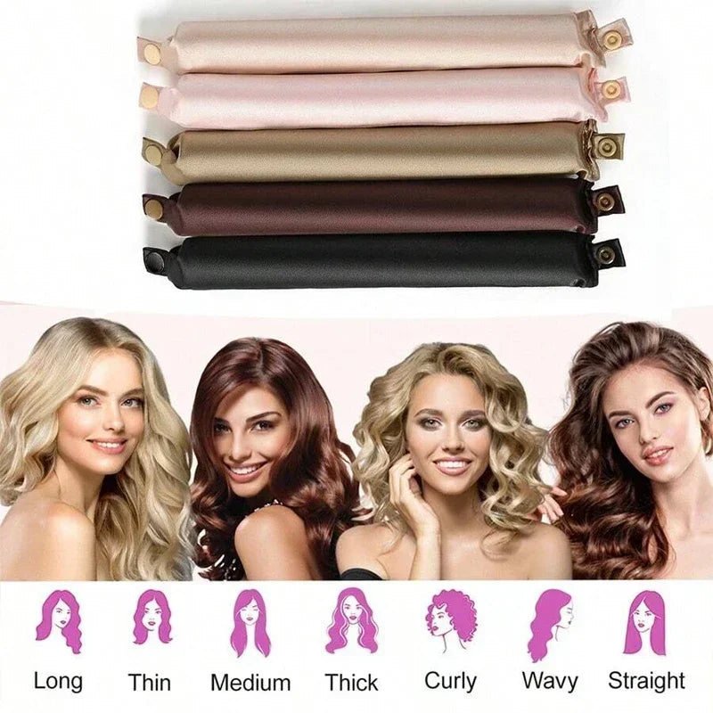 Satin Heatless Hair Curler – Overnight Curling Headband