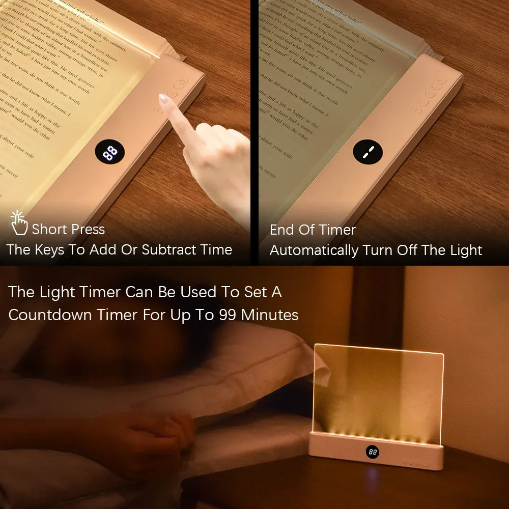 LED Flat Panel Reading Light – Rechargeable Night Vision Lamp