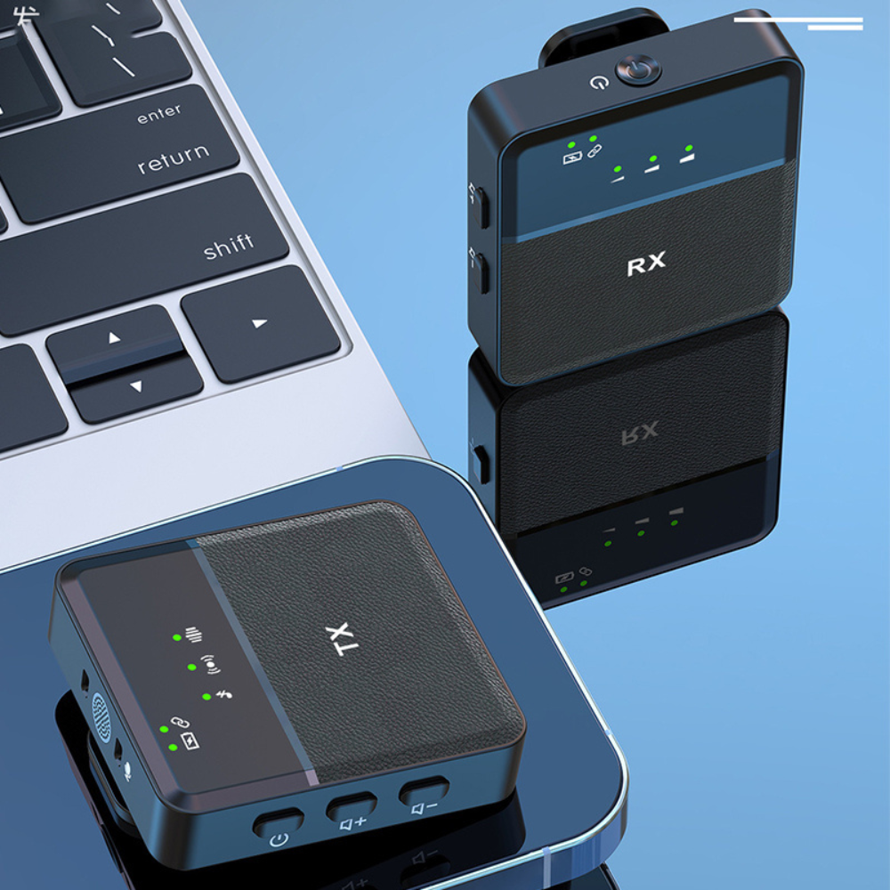 Wireless Bluetooth Lavalier Microphone – Clip-On Lapel Mic