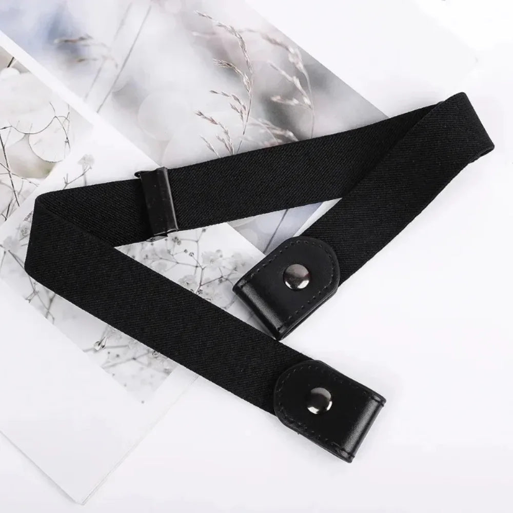 Invisible No-Buckle Belt – Adjustable Elastic Waist Belt