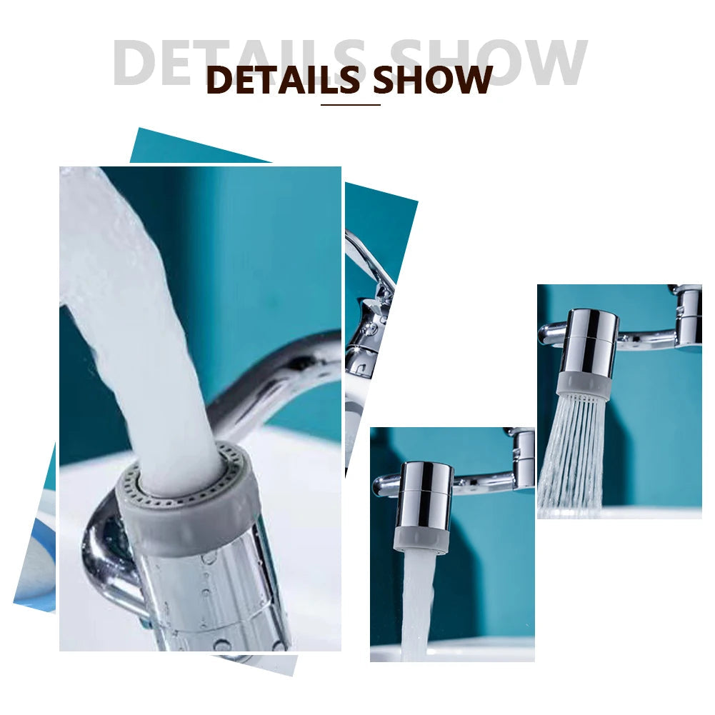 1080° Rotating Faucet Extender – Universal Splash Sprayer