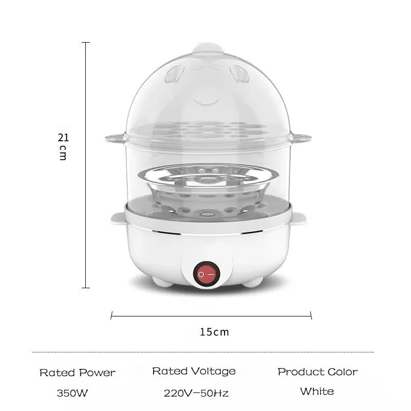 Double-Layer Electric Egg Cooker – Multifunctional Steamer
