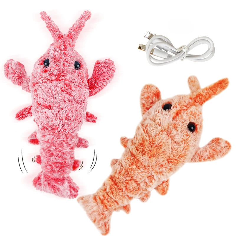 Electric Jumping Shrimp Cat Toy – Interactive Motion Pet Toy