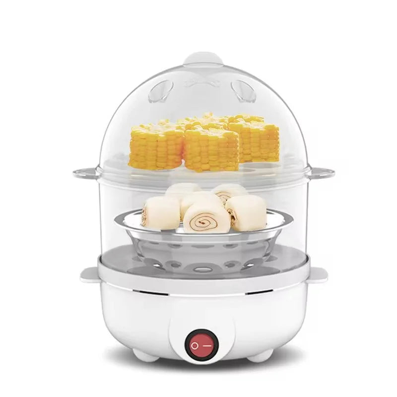 Double-Layer Electric Egg Cooker – Multifunctional Steamer