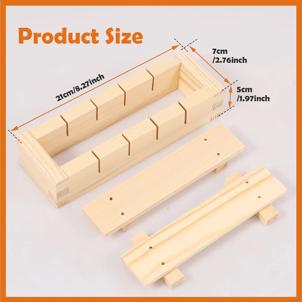 Wooden Sushi Maker – Handcrafted Rice Press Mold