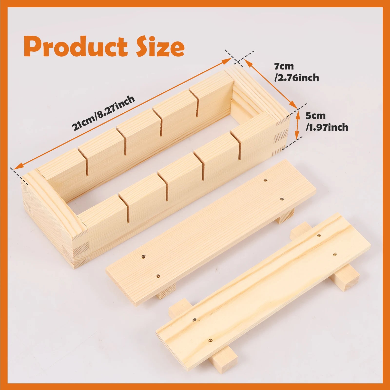 Wooden Sushi Maker – Handcrafted Rice Press Mold