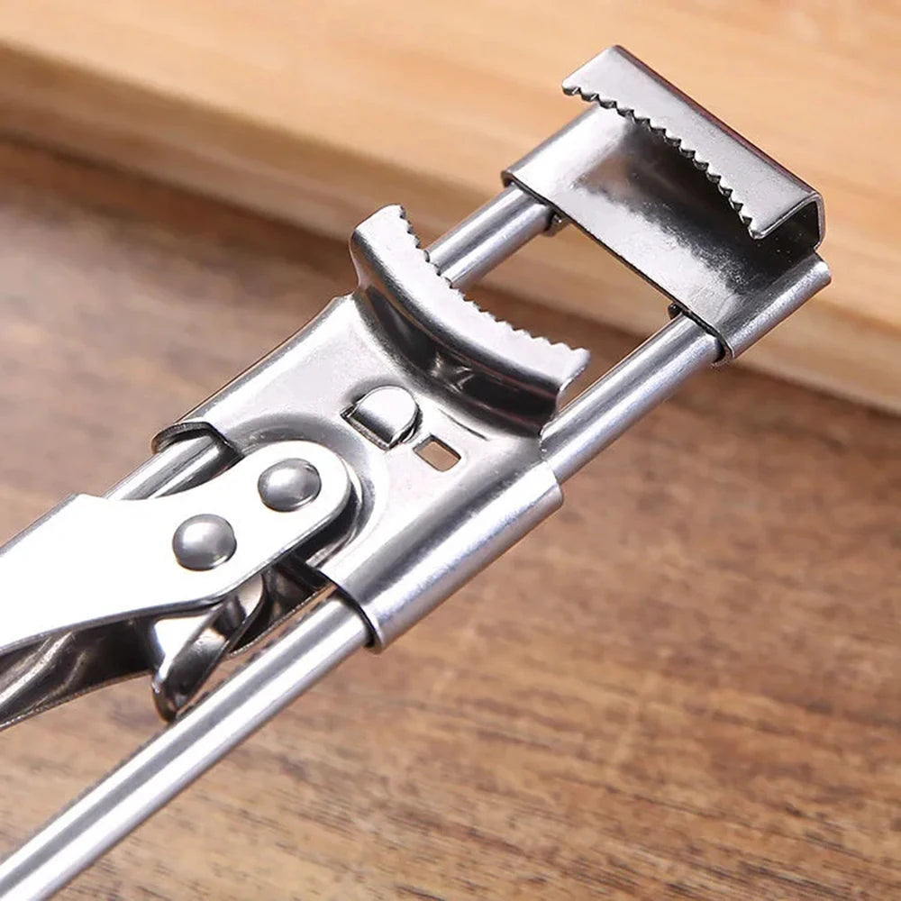 Adjustable Stainless Steel Jar Opener – Multi-Function Lid Gripper