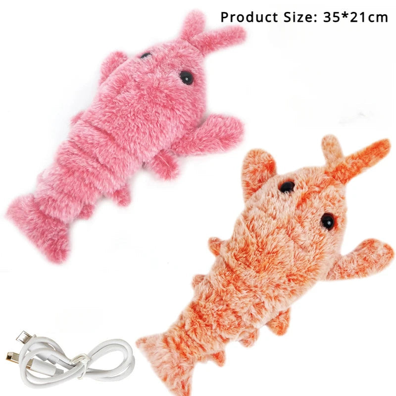 Electric Jumping Shrimp Cat Toy – Interactive Motion Pet Toy