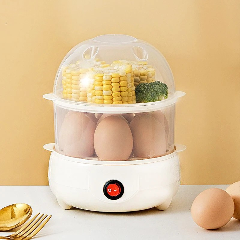 Double-Layer Electric Egg Cooker – Multifunctional Steamer
