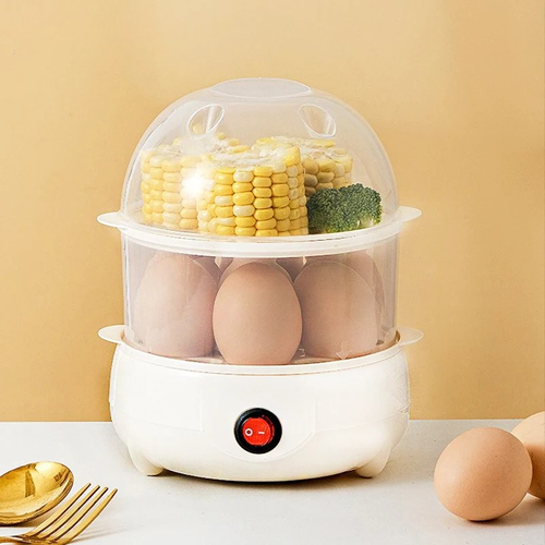 Double-Layer Electric Egg Cooker – Multifunctional Steamer