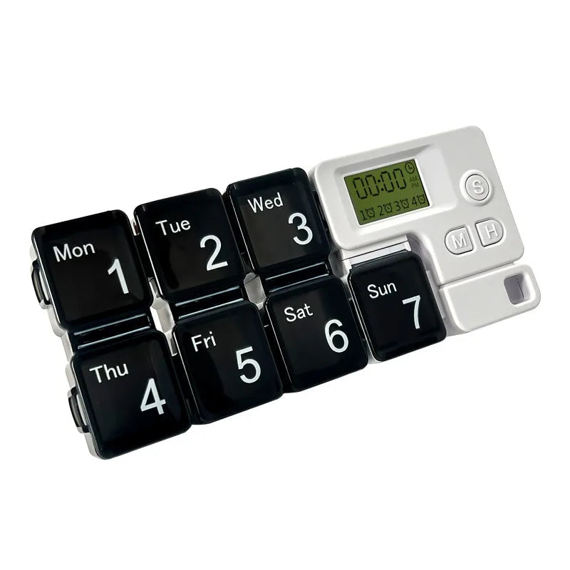 Smart Electronic Weekly Pill Organizer – Reminder Case