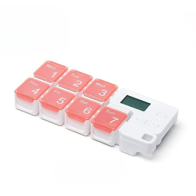 Smart Electronic Weekly Pill Organizer – Reminder Case