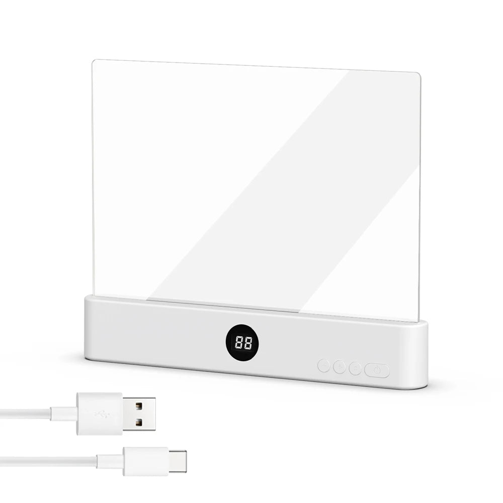 LED Flat Panel Reading Light – Rechargeable Night Vision Lamp
