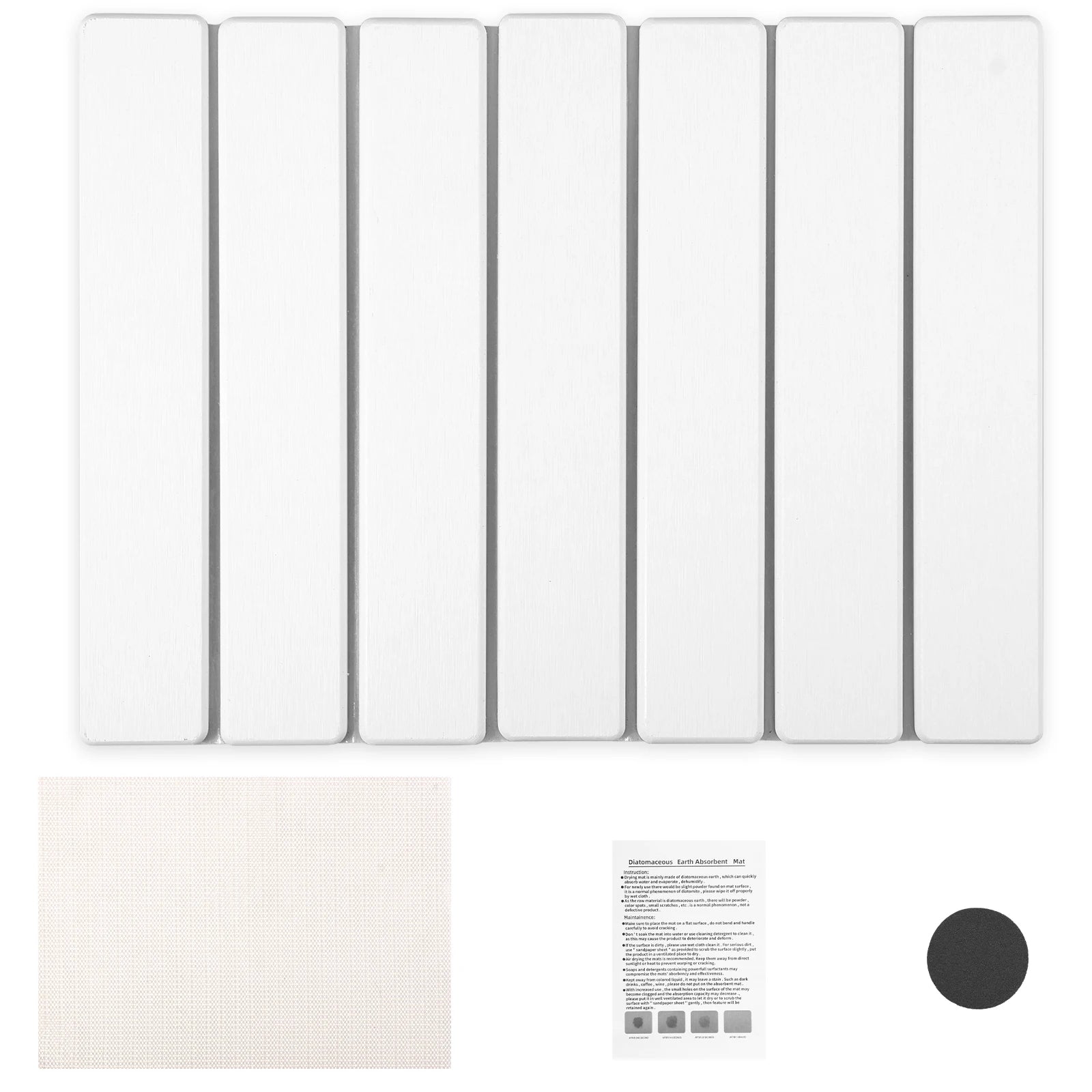 Foldable Diatomite Dish Drying Mat – Fast-Absorbing Stone Mat